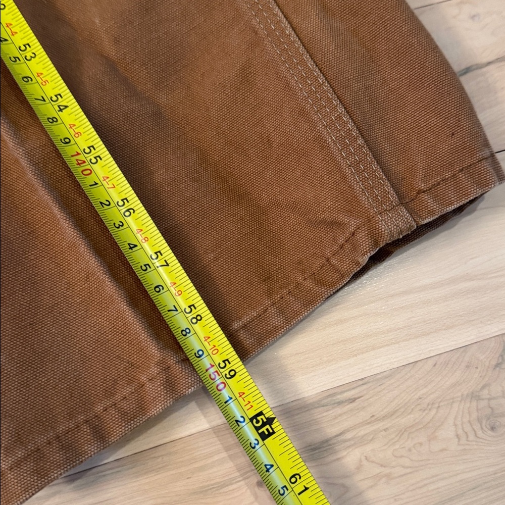 Vintage Carhartt Canvas Double Knee Overalls Duck Brown-Workwear-USA - Picture 11 of 11